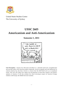 Anti-Americanism in the Americas