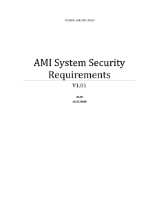 AMI System Security Requirements - Open Smart Grid