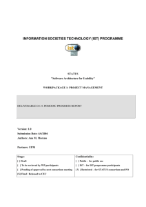 3. Overview of STATUS Project - Universidad Politécnica de Madrid