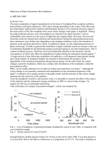 Behaviour of Paper Documents after Irradiation by JIŘÍ NEUVIRT