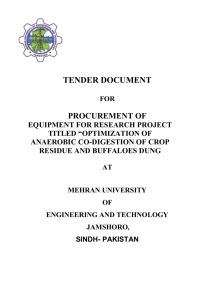 Bidding Documents - Mehran University of Engineering