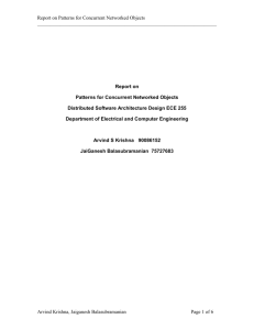 Report on - Distributed Object Computing