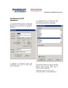 Configuring ALICE Sleepware - Braebon Medical Corporation