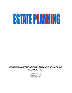what is estate planning - Continuing Education Insurance School of
