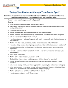 Restaurant Evaluation Form