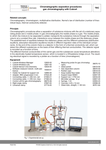 Related concepts Chromatography, chromatogram, multiplicative