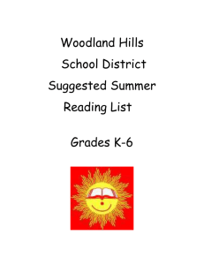 Suggested Summer - Woodland Hills School District