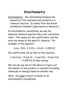 Stoichiometry