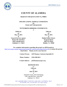 For more information - Alameda County Government
