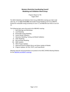 II. Load Modeling - Western Electricity Coordinating Council