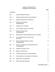 Easements - Title Insurance Law