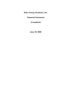 Duke Energy Kentucky Financial Statements