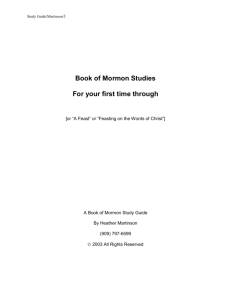 Book Of Mormon Studies