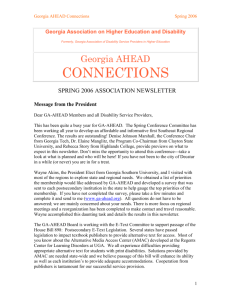 Georgia Association on Higher Education and
