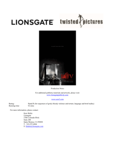 THE CAST - Lionsgate Publicity