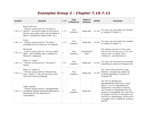 Examples Group 2 - Chapter 7 - Joint Steering Committee for
