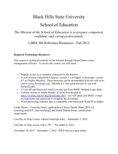 LIBM 306 Reference Resources - Black Hills State University