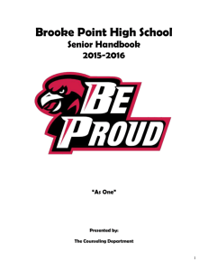 Brooke Point High School - Counseling News and Info