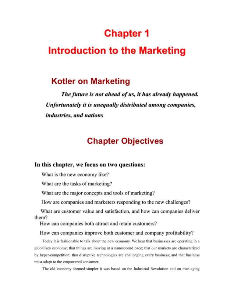 3 The Scope Of Marketing