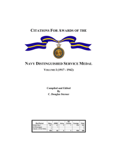 Recipients of the Navy Distinguished Service Medal
