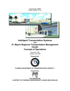 Intelligent Transportation Systems and Ft. Myers Regional