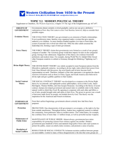 Topic 5.2. Modern Political Theory - Online