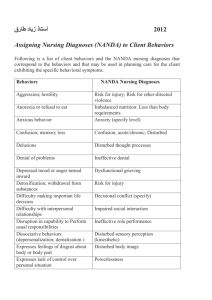 أستاذ زياد طارق 2012 Assigning Nursing Diagnoses (NANDA) to