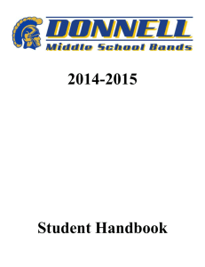 2014-2015 Student Handbook Index for Handbook Page 1 Index