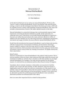 Dr. Maffetone's Manual Biofeedback Paper, Part 3