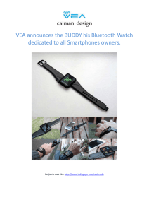 VEA announces the BUDDY his Bluetooth Watch dedicated to all