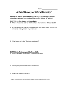 Survey of Life's Diversity