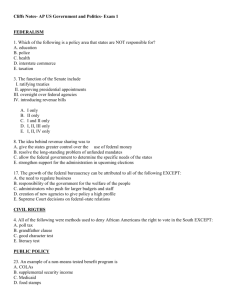 federalism - Newcomers High School