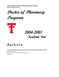 TTUHSC SOP Catalog - Texas Tech University Health Sciences