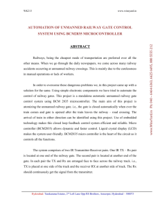 automation of unmanned railway gate control system using 89c51