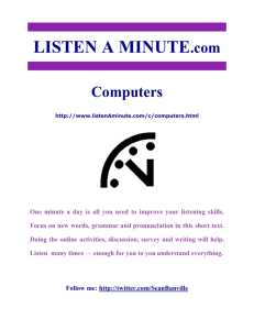 Listen A Minute.com - ESL Listening - Computers
