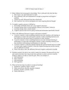 EDC312 Study Guide Quiz 2 - URI