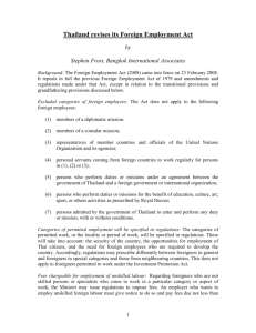 Foreign Employment Act B - Bangkok International Associates