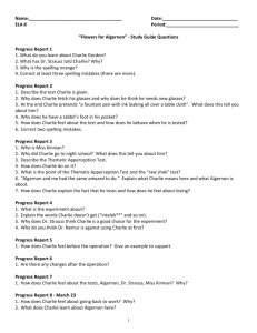 Flowers for Algernon – Questions – Study Guide Packet