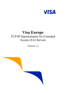 VIP and SMS TCP/IP Configuration Questionnaire