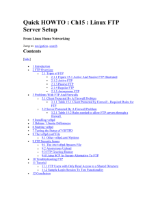 Quick HOWTO : Ch15 : Linux FTP Server Setup