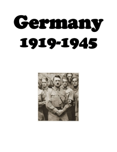 Germany 1919-1945 - Deans Community High School