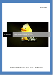 The USB Rubber Ducky - Ducky
