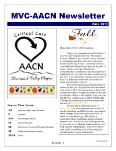 Fall newsletter 2013 - American Association of Critical