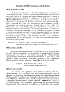 This permit is issued as per the resolution of KSTA