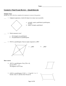 Geometry Final Exam Review ~ Circles