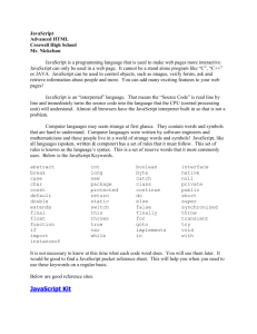 JavaScript - Creswell School District