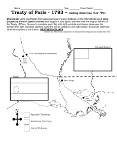 Treaty Map Work Sheet