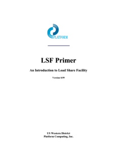 An LSF Primer