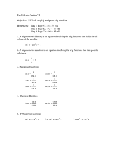 Pre-Calculus Section 7