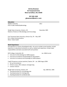 Appendix J - Sample CV for Faculty - BSN-EA
